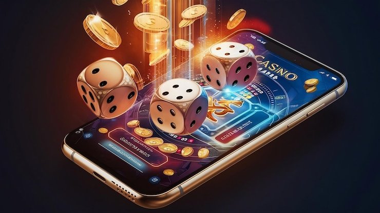 Mobile app live casino interface showing roulette and blackjack
